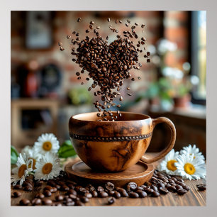 Keramik-Kaffeetassen-Plakat Küchen-Dekoration Poster