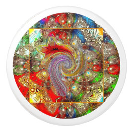 Keramik "Kaleidoskop-Fury" Keramikknauf