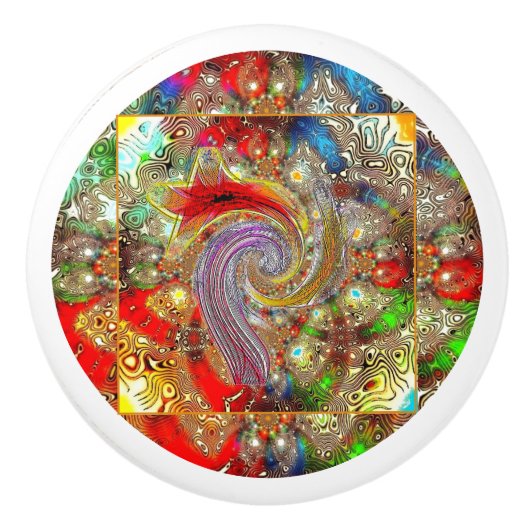 Keramik "Kaleidoskop-Fury" Keramikknauf (Vorderseite)