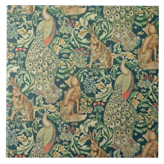 Keramik Kamin William Morris entwirft 021 Fliese (Vorderseite)