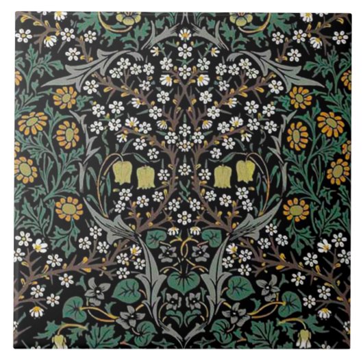 Keramik Kamin William Morris entwirft 024 Fliese (Vorderseite)