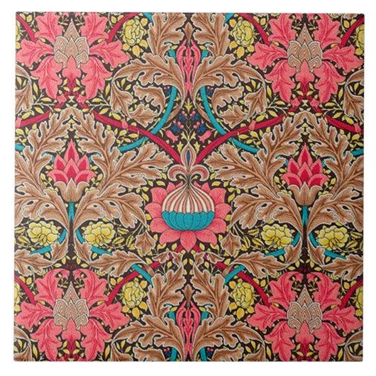 Keramik Kamin William Morris entwirft 028 Fliese (Vorderseite)