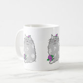 Keramik-Katze-Tasse mit Laune Kaffeetasse (Vorderseite Links)