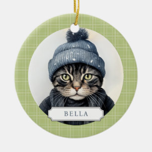 Keramik Katzenklumpen Ornament