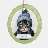Keramik Katzenklumpen Ornament (Links)