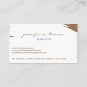 Keramik-Keramik-Kunstwerkskulptur Visitenkarte (Rückseite)