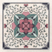 Keramik, klein (4,25" x 4,25") glasuntersetzer (Vorderseite)