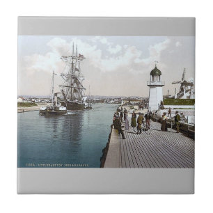 Keramik, klein (4,25" x 4,25") Kleine Hampton Fliese