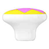 Keramik Knob/Blume Keramikknauf (Seitenansicht)