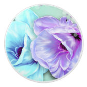 Keramik Knob/Blume Keramikknauf (Vorderseite)