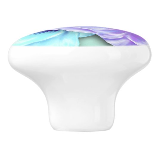 Keramik Knob/Blume Keramikknauf (Seitenansicht)