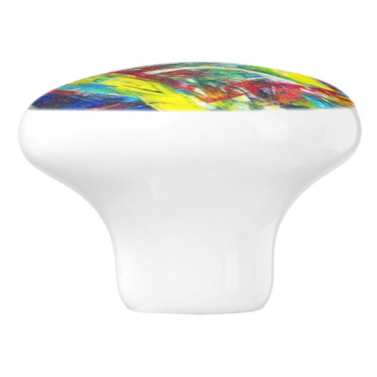 Keramik-Knob des Künstlers Keramikknauf (Seitenansicht)