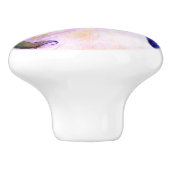 Keramik Knob "Hummingbird-Pastel" Keramikknauf (Seitenansicht)