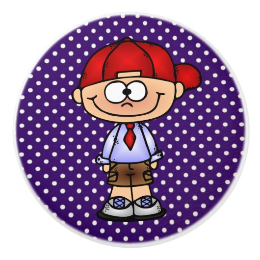 Keramik Knob/Junge Keramikknauf (Vorderseite)