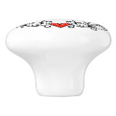 Keramik Knob Keramikknauf (Seitenansicht)
