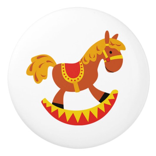 Keramik Knob/Rockpferd Keramikknauf (Vorderseite)