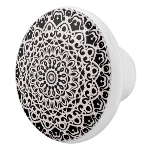 Keramik Knob Tribal Mandala G385 Keramikknauf