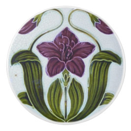 Keramik Knob - Vintage Aussicht Jugendstil-Design Keramikknauf