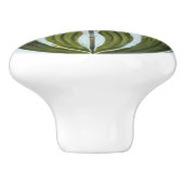 Keramik Knob - Vintage Aussicht Jugendstil-Design Keramikknauf (Seitenansicht)