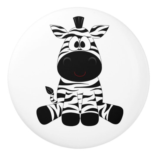 Keramik Knob/Zebra Keramikknauf (Vorderseite)