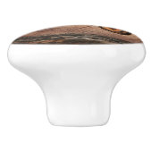 Keramik-Knoblauch für antike rote Traktoren Keramikknauf (Seitenansicht)