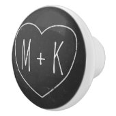 Keramik-Knoblauch für Monogramm-Herzkarbon Keramikknauf (Rechts)