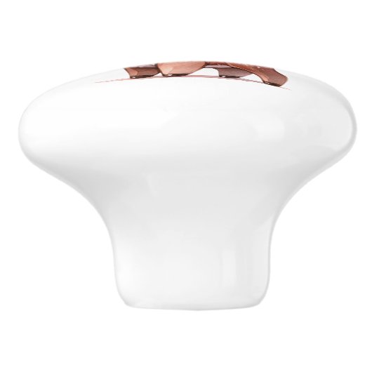 Keramik-Knoblauch Keramikknauf (Seitenansicht)