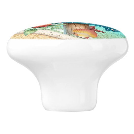 Keramik-Knoblauch Keramikknauf (Seitenansicht)