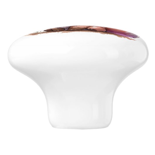 Keramik-Knoblauch Keramikknauf (Seitenansicht)