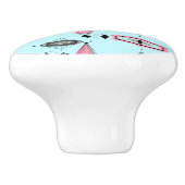 Keramik-Knoblauch Keramikknauf (Seitenansicht)