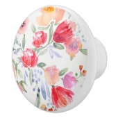 Keramik Knobs - Peonies & Poppies Design2 Keramikknauf (Rechts)