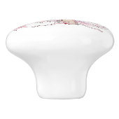 Keramik Knobs - Rabbit Ballerina in rosa Keramikknauf (Seitenansicht)