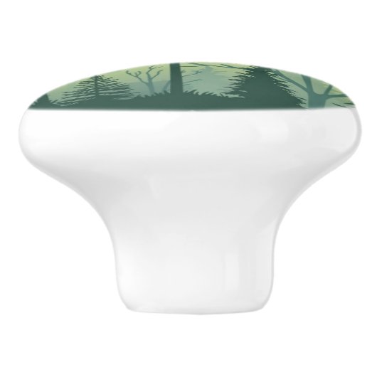 Keramik Knobs - Silhouette Grünwald Keramikknauf (Seitenansicht)