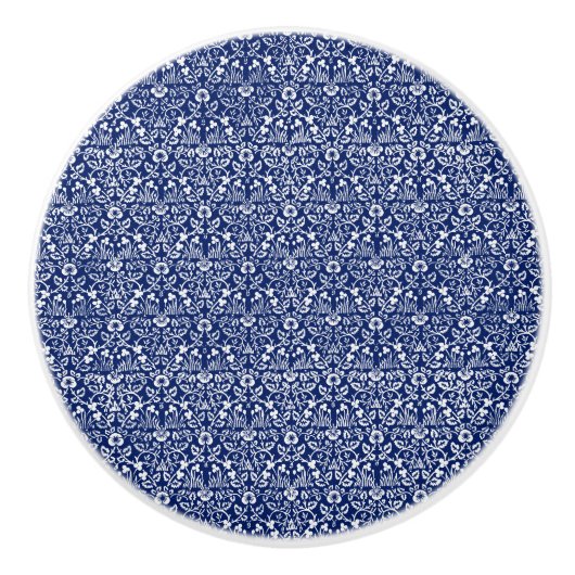 Keramik Knobs William Morris Blue Art Keramikknauf (Vorderseite)