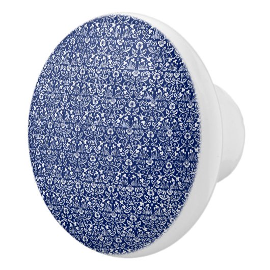 Keramik Knobs William Morris Blue Art Keramikknauf (Rechts)