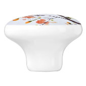 Keramik Knobs - Zwei Amerikanische Gelbweste Keramikknauf (Seitenansicht)