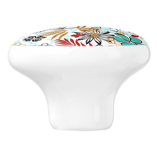 Keramik Knochen/Bläschen Keramikknauf (Seitenansicht)