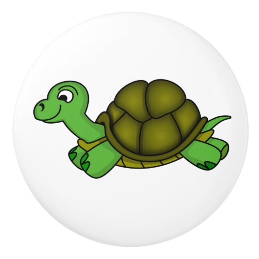 Keramik-Knochen/Schildkröte Keramikknauf (Vorderseite)