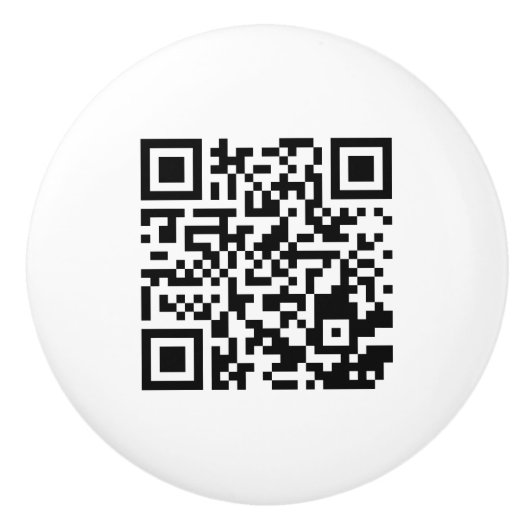 Keramik Knock mit einzigartigem QR-Codedesign Keramikknauf (Vorderseite)