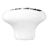 Keramik Knock mit einzigartigem QR-Codedesign Keramikknauf (Seitenansicht)