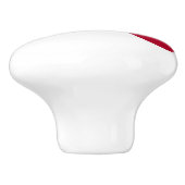 Keramik Knopf ziehen mit der Fahne von Alabama, US Keramikknauf (Seitenansicht)