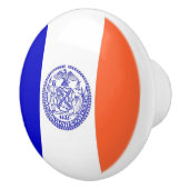 Keramik Knopf ziehen mit der Fahne von New York Ci Keramikknauf (Rechts)