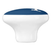 Keramik Knopf ziehen mit der Fahne von South Carol Keramikknauf (Seitenansicht)