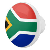 Keramik Knopf ziehen mit der Flagge Südafrikas Keramikknauf (Rechts)