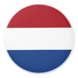 Keramik Knopf ziehen mit Fahne der Niederlande Keramikknauf