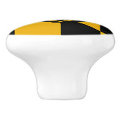 Keramik Knopf ziehen mit Fahne von Baltimore, USA Keramikknauf (Seitenansicht)