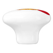 Keramik Knopf ziehen mit Fahne von Florida, USA Keramikknauf (Seitenansicht)