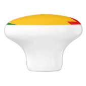 Keramik Knopf ziehen mit Fahne von Los Angeles, US Keramikknauf (Seitenansicht)