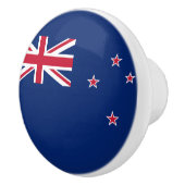 Keramik Knopf ziehen mit Fahne von Neuseeland Keramikknauf (Rechts)