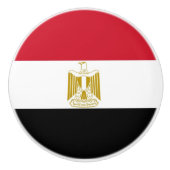 Keramik Knopf ziehen mit Flagge Ägyptens Keramikknauf (Vorderseite)